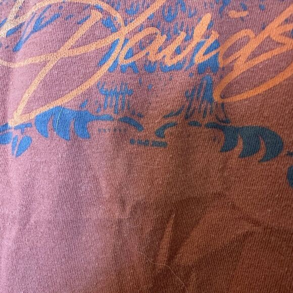 Harley-Davidson Orange Women Eagle Shirt rhinestones Studded large superstition - Picture 4 of 8